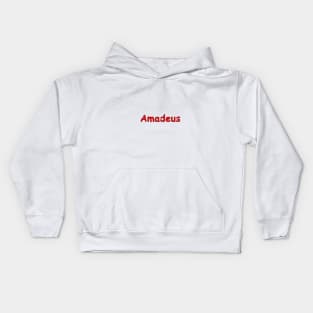 Amadeus name. Personalized gift for birthday your friend Kids Hoodie